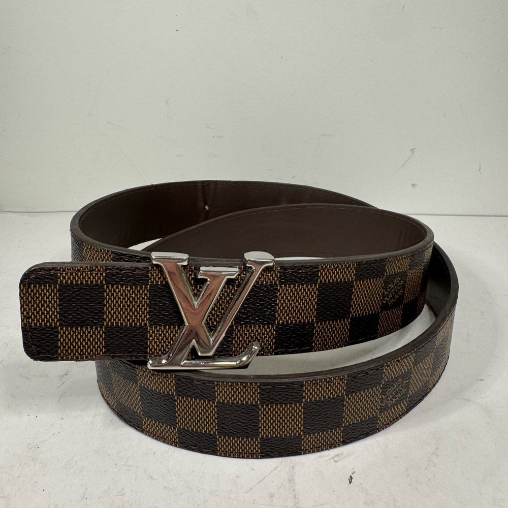 LOUIS VUITTON nitial Buckle Ceinture Damier Men's Belt - Picture 2 of 5